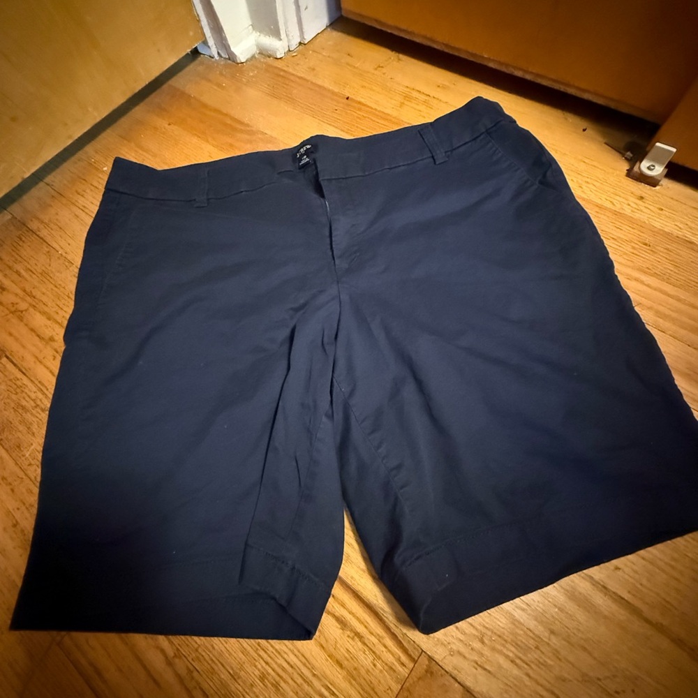 J. Crew Women’s Frankie Navy Bermuda Shorts Size 16 EUC